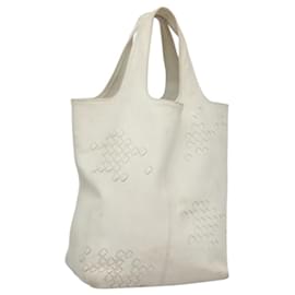Autre Marque-BOTTEGA VENETA INTRECCIATO Hand Bag Leather White 131673 Auth fm4424-White