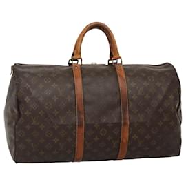 Louis Vuitton-LOUIS VUITTON Monogram Keepall 50 Boston Bag M41426 LV Auth BD076-Monogram