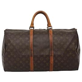 Louis Vuitton-LOUIS VUITTON Monogram Keepall 50 Boston Bag M41426 LV Auth BD076-Monogram