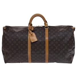 Louis Vuitton-LOUIS VUITTON Monogram Keepall Bandouliere 60 Boston Bag M41412 LV Auth EC143-Monogram