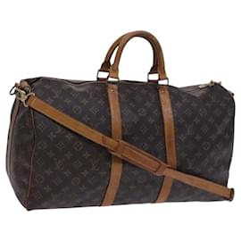 Louis Vuitton-LOUIS VUITTON Monogram Keepall Bandouliere 50 Boston Bag M41416 LV Auth nb194-Monogram