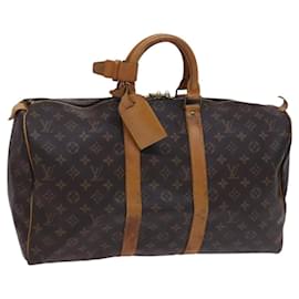 Louis Vuitton-LOUIS VUITTON Monogram Keepall 45 Boston Bag M41428 LV Auth EC160-Monogram
