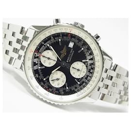 Breitling-BREITLING Old Navitimer black x silver A142B02NP Mens-Silvery