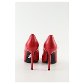 Saint Laurent-Leather heels-Red