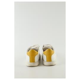 Hermès-Leather sneakers-White