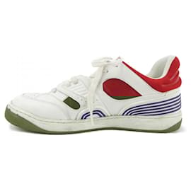 Gucci-Tênis Gucci vermelhos e brancos-Branco,Vermelho