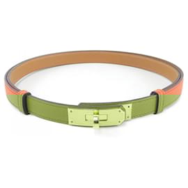 Hermès-Hermes Kelly Standard Belt-Orange