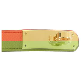 Hermès-Hermes Kelly Standard Belt-Orange