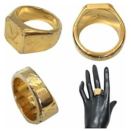 Louis Vuitton-Louis Vuitton Gold Band Ring-Golden
