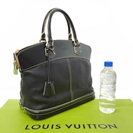 Louis Vuitton-Louis Vuitton Lockit MM Suhali Handbag-Black