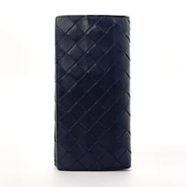 Bottega Veneta-Bottega Veneta Intrecciato Leather Wallet-Black