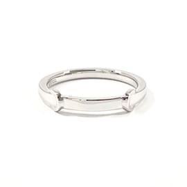 Céline-Celine Platinum and Diamond Band Ring-Other