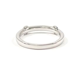 Céline-Celine Platinum and Diamond Band Ring-Other
