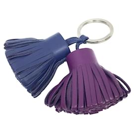 Hermès-Hermes Carmen Unodo Keychain Charm-Purple,Navy blue