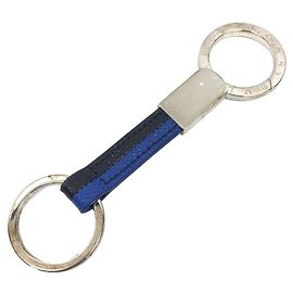 Bulgari Bvlgari Key Ring Holder Black Silvery