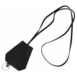 Hermès-Hermes Black Box Calf Leather Keyring-Black