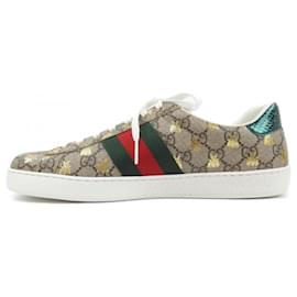 Gucci-Gucci Beige and Brown Sneakers-Brown,Beige