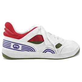 Gucci-Gucci Red and White Sneakers-White,Red