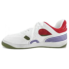 Gucci-Gucci Red and White Sneakers-White,Red