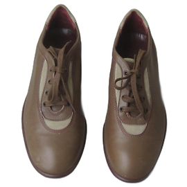 Scarpe da golf Tod's in pelle taupe Taupe