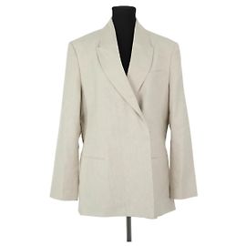 Calvin Klein Linen blazer Beige