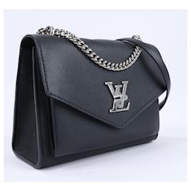 Louis Vuitton-Louis Vuitton Cuir Taurillon MyLockMe BB 2Way Handbag in Black M51418-Black