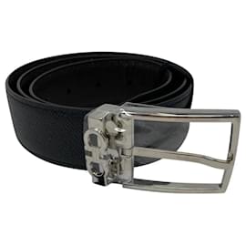 Salvatore Ferragamo-New black Ferragamo gancini belt 95 cm-Black,Silver hardware