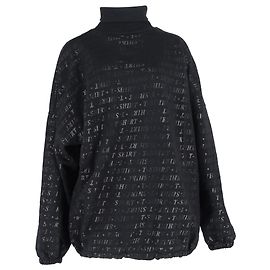 Balenciaga Sweatshirt mit Allover-Print aus schwarzer Baumwolle Schwarz