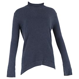 Balmain-Balmain Turtleneck Sweater in Blue Wool-Blue,Light blue