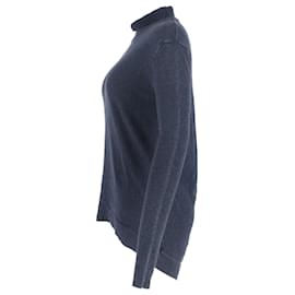 Balmain-Balmain Turtleneck Sweater in Blue Wool-Blue,Light blue