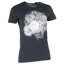 T-shirt graphique Firework Christian Dior en coton noir Bleu Bleu clair