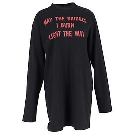 Vêtements Sudadera Vetements 2017 'Que los Puentes que Quemo' en Algodón Negro Negro