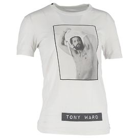 Camiseta gráfica Tony Ward en algodón blanco de Dolce & Gabbana Blanco Crudo