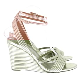 Aquazzura-AQUAZZURA Sandals T.EU 37 Leather-Golden