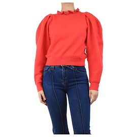 Ulla Johnson Pull rouge à manches bouffantes - taille S Rouge