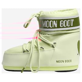 Autre Marque-cream moon boots with love heart print - size UK 6-Cream