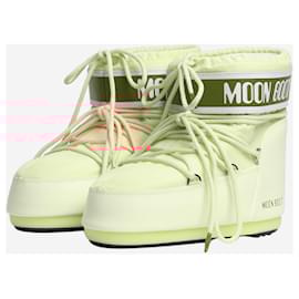 Autre Marque-cream moon boots with love heart print - size UK 6-Cream