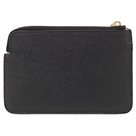 Céline-Celine Calfskin Coin & Key Case-Black