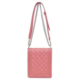 Chanel-Chanel Boy Line AS0130 Shoulder Bag-Pink,Metallic
