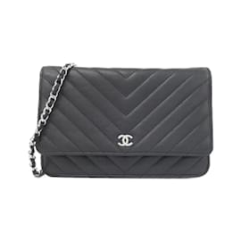 Chanel-Chanel Timeless Classic AP0250 Chain Wallet-Black