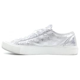 Louis Vuitton-Louis Vuitton Silver Sneakers-Silvery
