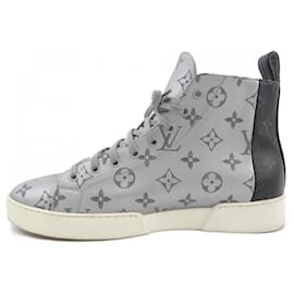 Louis Vuitton-Louis Vuitton Black and Gray Sneakers-Brown,Black