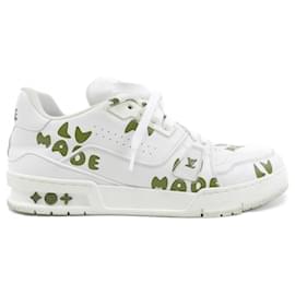 Louis Vuitton-Louis Vuitton Red and White Sneakers-White,Red