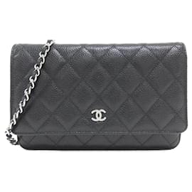 Chanel-Chanel Timeless Classic AP0250 Chain Wallet-Black
