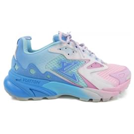 Louis Vuitton-Tênis Louis Vuitton azuis e rosas-Rosa,Azul