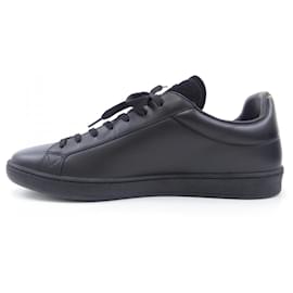 Louis Vuitton-Tênis pretos e amarelos Louis Vuitton-Preto,Amarelo