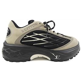 Louis Vuitton-Louis Vuitton Black and Gray Sneakers-Brown,Black
