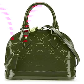 Louis Vuitton-Louis Vuitton Red Monogram Vernis Alma BB-Red