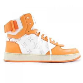 Louis Vuitton-Tênis Laranja e Branco Louis Vuitton-Branco,Laranja