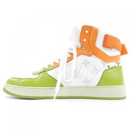 Louis Vuitton-Tênis Laranja e Branco Louis Vuitton-Branco,Laranja